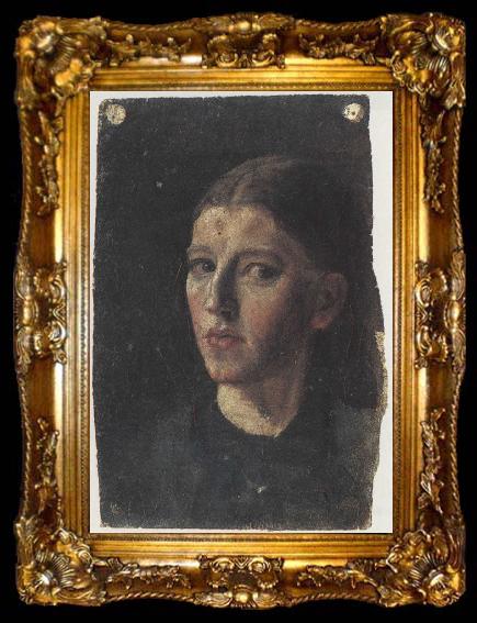 framed  Anna Ancher Self portrait, ta009-2